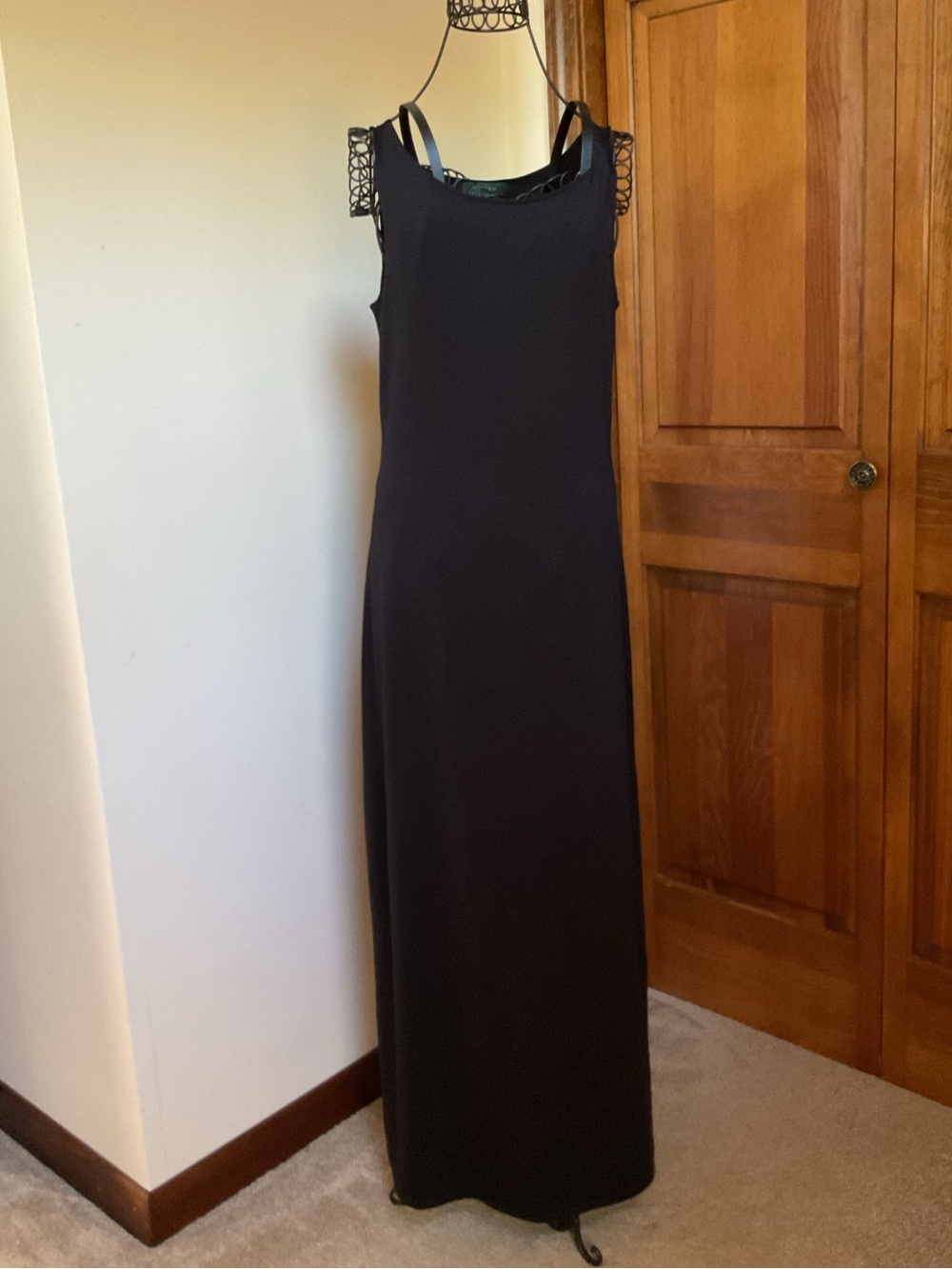 Lauren Ralph Lauren Black Sleeveless Maxi Dress, Small - Picture 5 of 6